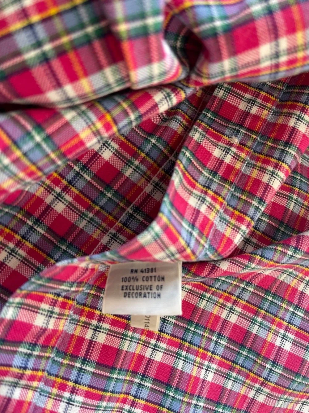 Polo by Ralph Lauren Pink and Blue Plaid Button-Down Shirt